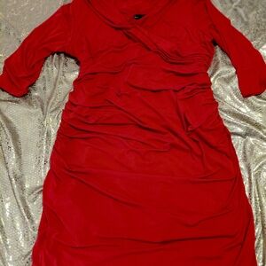 Size 26. Lane Bryant Vibrant Red Dress. With Shapewear.